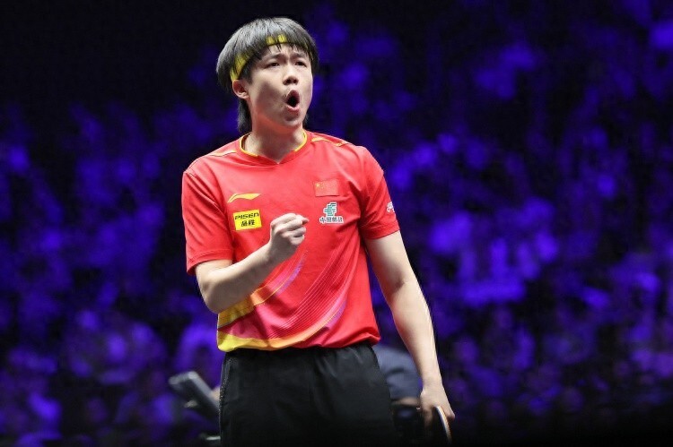 发球直接得, 第二局王楚, 梁靖崑确实 发球直接得, 第二局王楚, 梁靖崑确实